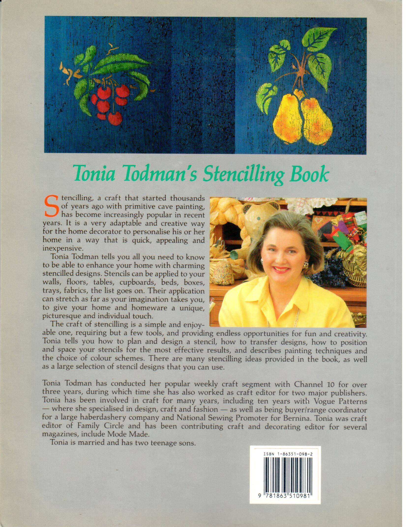 CLEARANCE: Tonia Todman's Stencilling Book