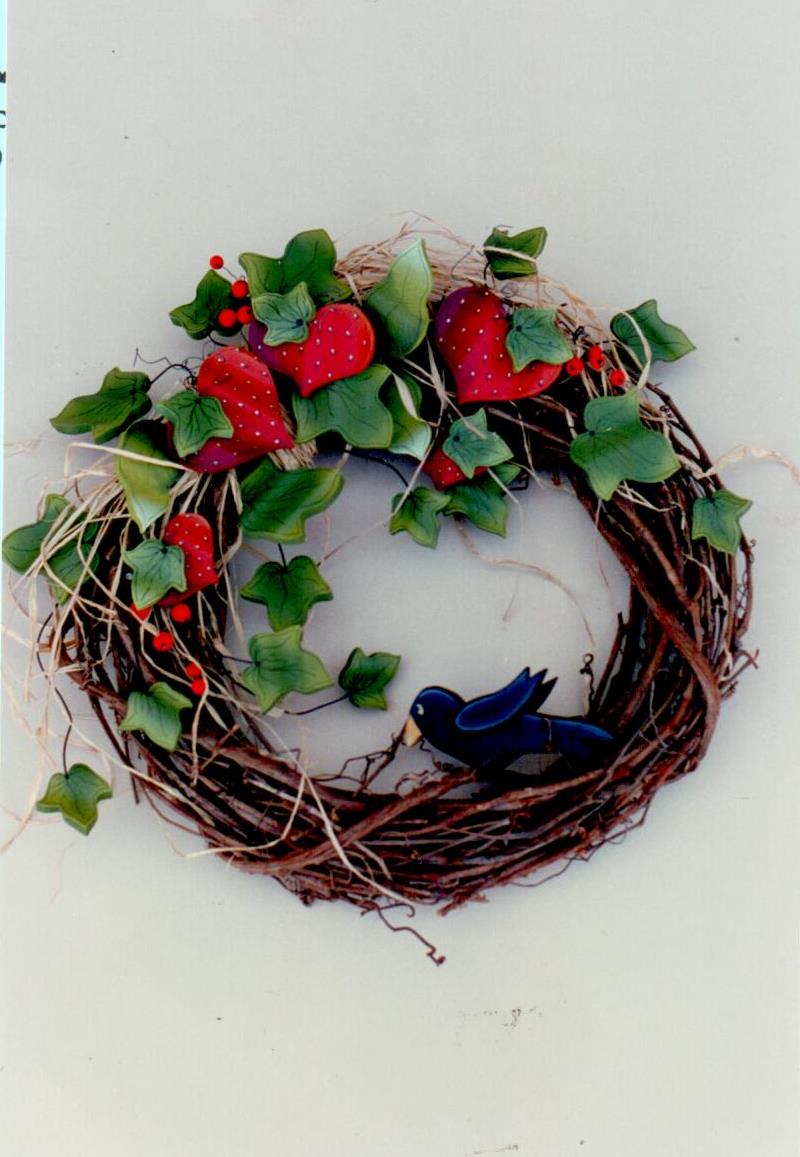 Strawberry Wreath - Judy Malone