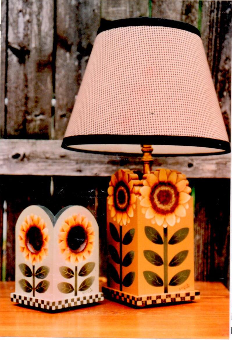 Sunflower Nite Lite and Lamp - Diane Capoccia