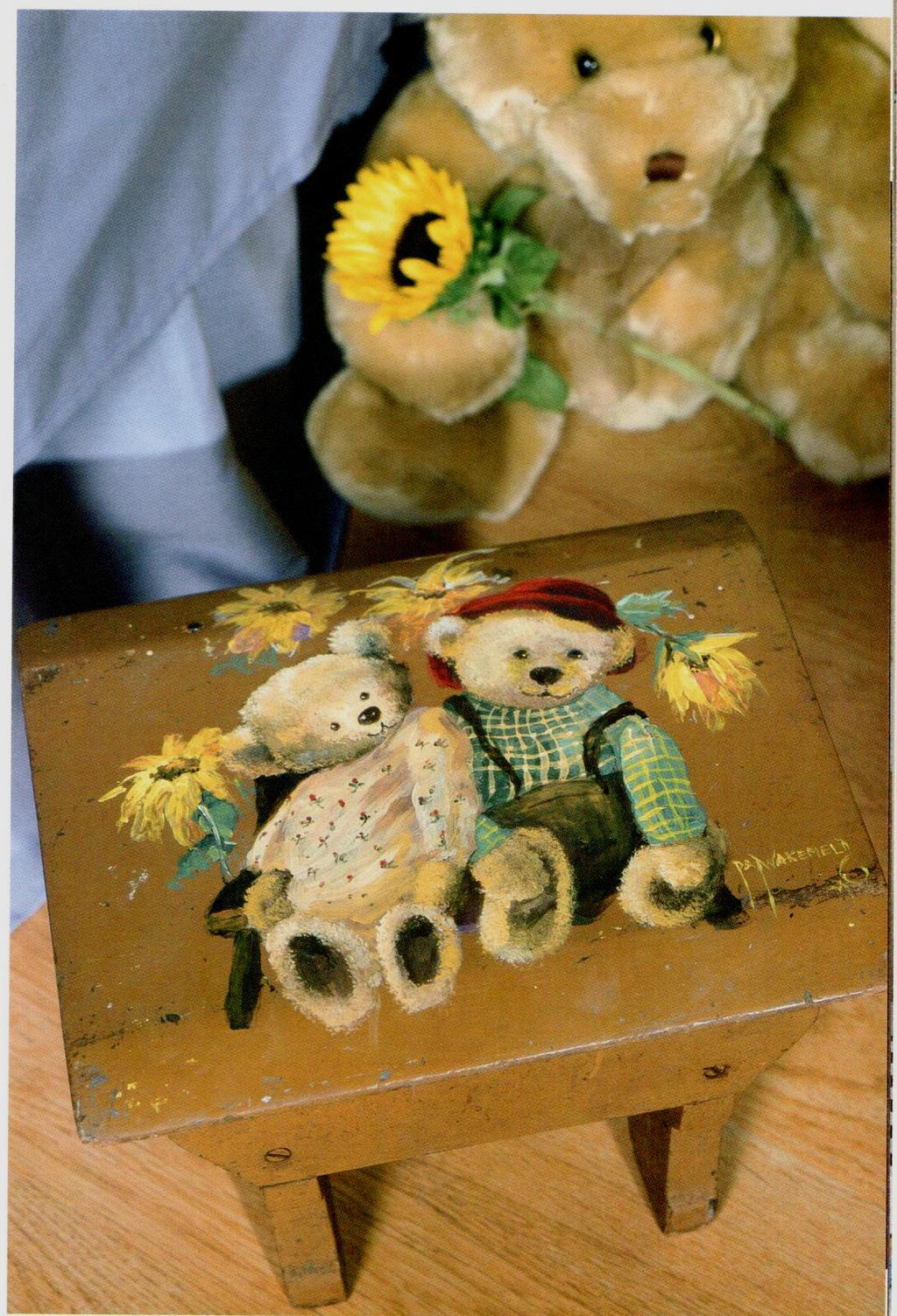 Teddy Bears Old & New Painting - Pat Wakefield - OOP
