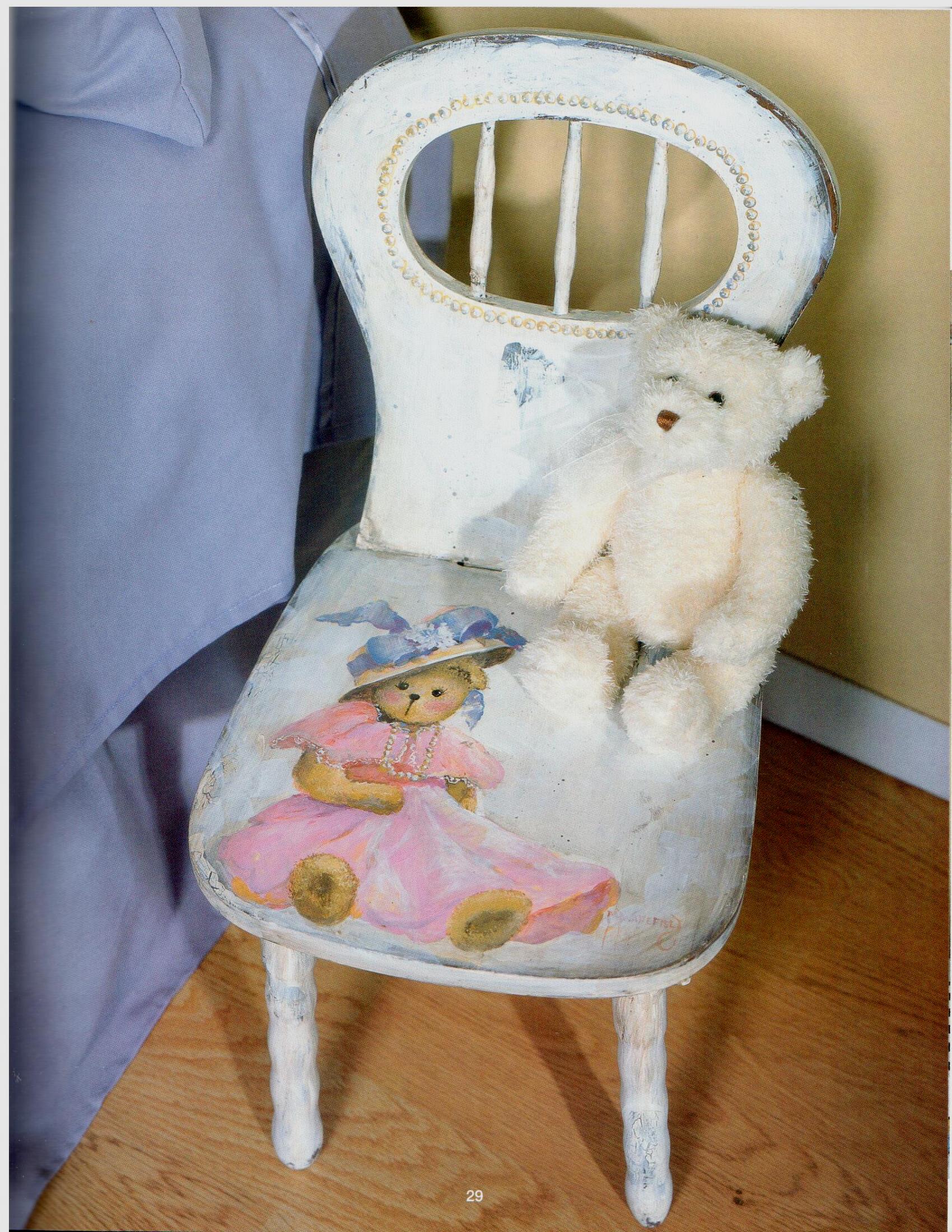 Teddy Bears Old & New Painting - Pat Wakefield - OOP