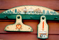 Hearts & Holly Christmas Christmas Hanger and Village Coatrack - Lynn Zezech