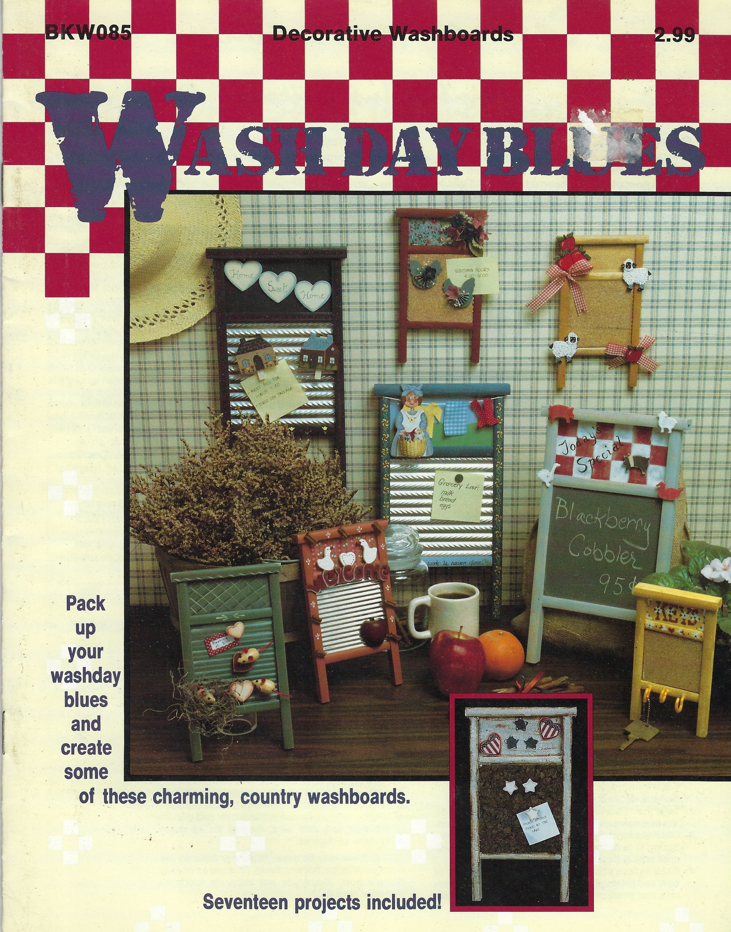 CLEARANCE: Wash Day Blues Decorative Washboards - Multi-author