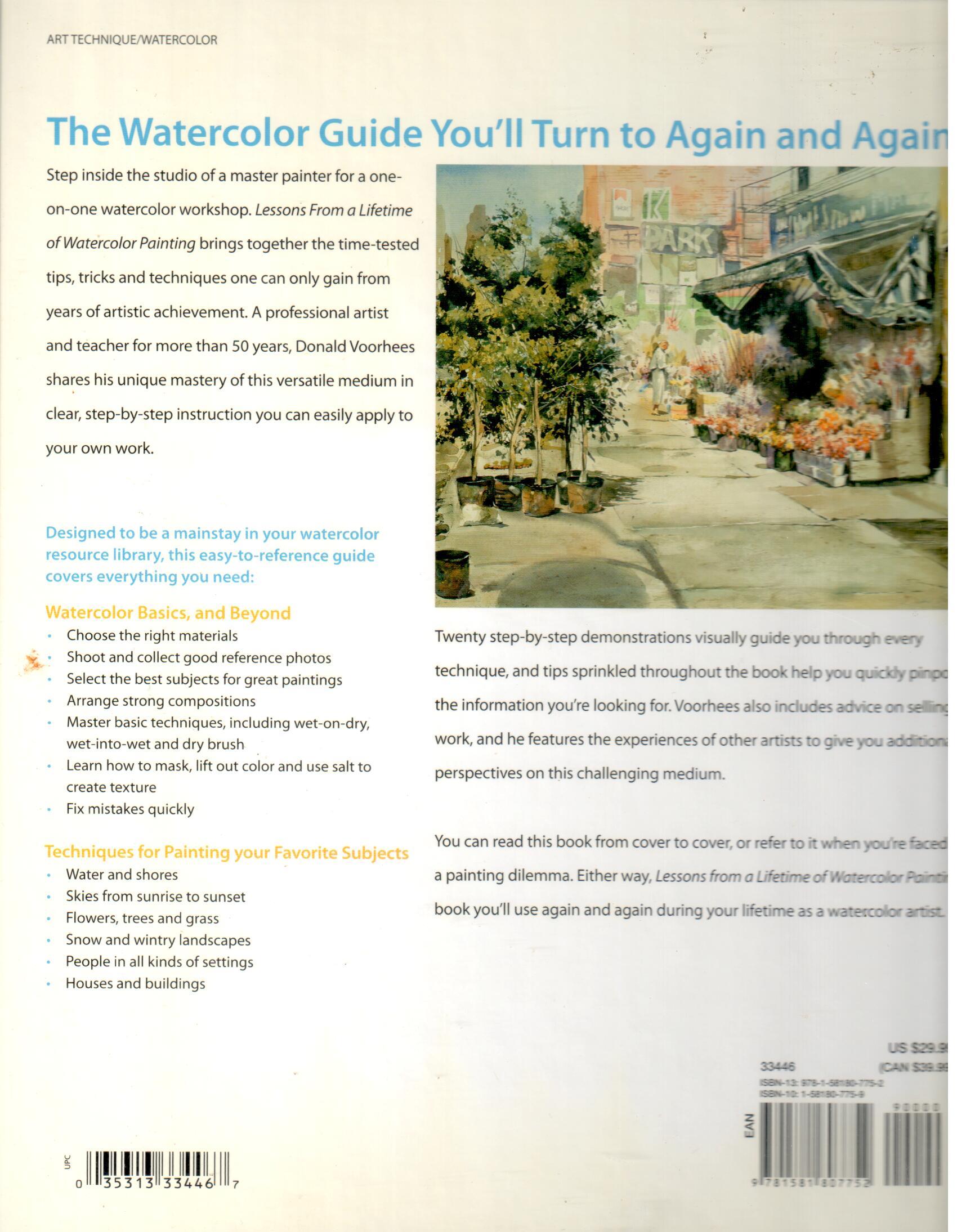 CLEARANCE: Lessons from a Lifetime of Watercolor Painting - Donald Vorhees