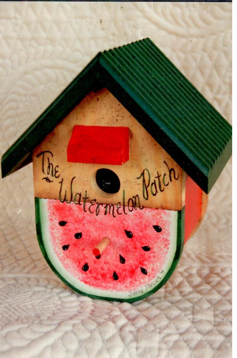 Watermelon Patch Birdhouse - Dianna Marcum