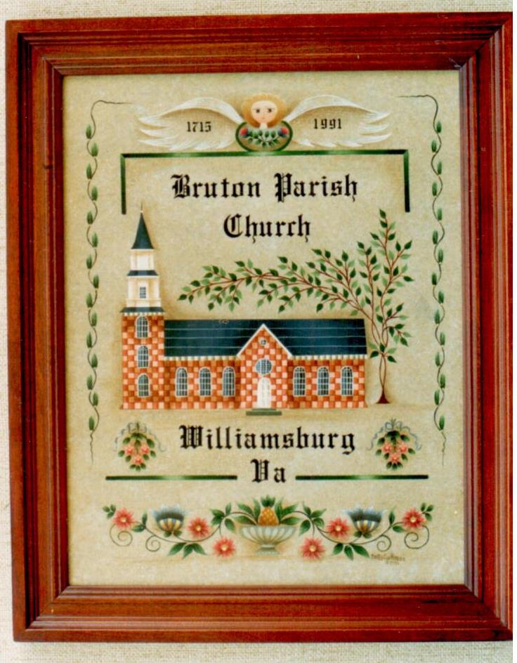Williamsburg Sampler #2 Bruton Parish Church - Betty Caithness