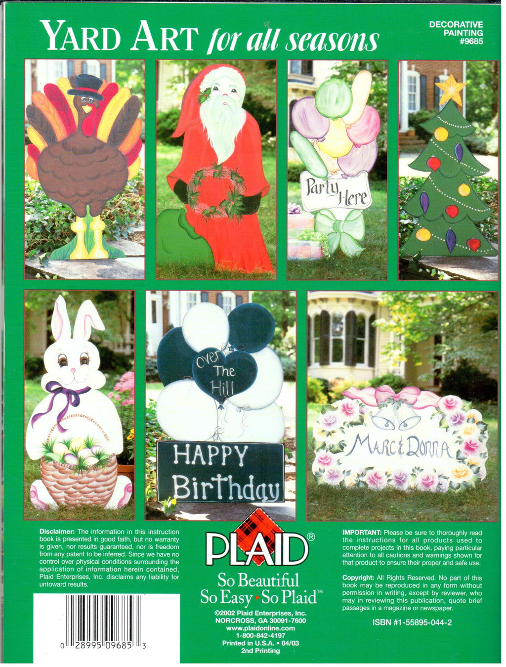 One Stroke Yard Art for All Seasons - Donna Dewberry - OOP