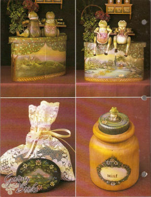 Basil and Blanche Bull Frog - Folk Art Finish - Anderson