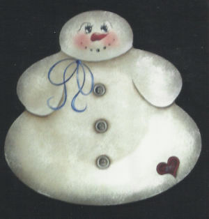 Snowman Plate - Jan Bowen