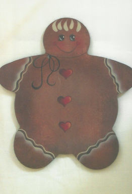 Gingerbread Man Plate - Jan Bowen
