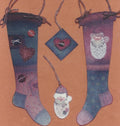 Starry Santa Stocking and Ornament - Sandy Brenner