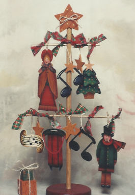An Old Fashioned Christmas Ornament Tree - Sandy Brenner