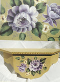 Zhostovo Fantasy Purple Flower Shelf - Karen Brockman