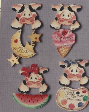 Pin Head Moo Cow - Rose Calton