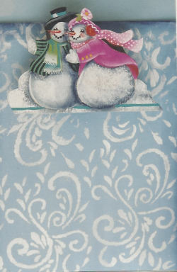 Blue Board Snowmen #38-04 - DeLane Lange