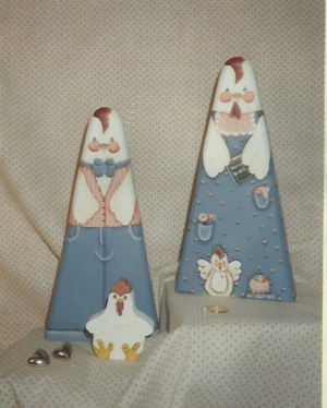Church Going Chickens - Donna Dalenberg