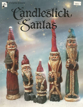 CLEARANCE: Candlestick Santas - Delpha Jensen