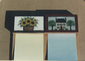 Notepads Colonial House Basket of Sunflowers - Ann Finnigan