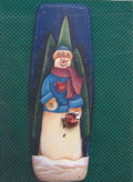 Snowman with Wreath and Bird - Heartstrokes