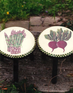 Vegetable Medley Stools - Katy Hoopes