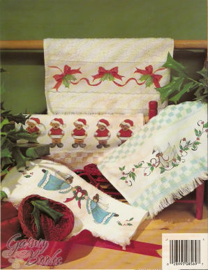 Holiday Towels - Iron On Patterns - OOP