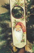 Holly Days Santa Duo Candy Cane Santa Mirror & Door Plate # 125 - Jean Zawicki