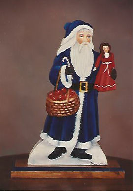 Blue Santa - Shirley Maiers