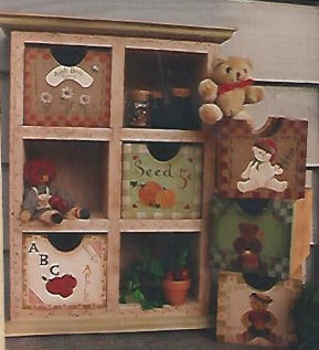 Reversible Drawer Country Keepsake Cubby #285 - Phyllis Tilford