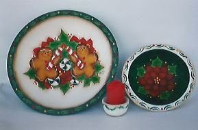 Poinsettia Candy Bowls - Rachel Wright
