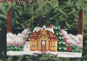 Santa's Cabin Planter - Yvonne Kresal