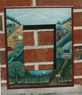 Country Scene on Mirror Frame - Ann Finnigan
