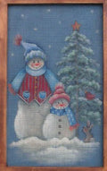 Snowman Screen Painting - Jan Bowen