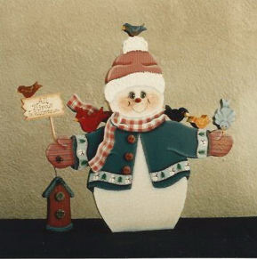 All Birds Welcome Snowman - Areta Bingham
