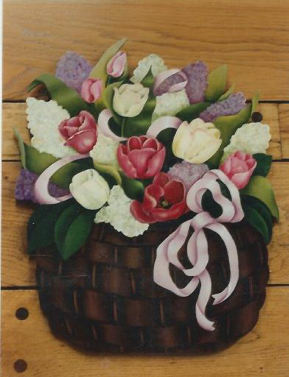 Spring Floral Basket - Arlene Beck