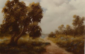 Country Road with Bluebonnets - Pat Beason