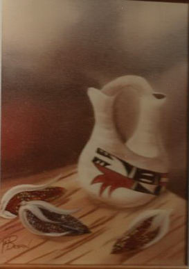 Hopi Wedding Pot & Indian Corn - Pat Beason