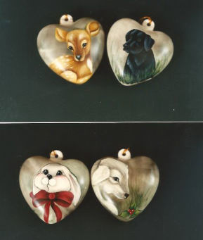 4 Christmas Critter Ornaments - Nancy Dale Kinney