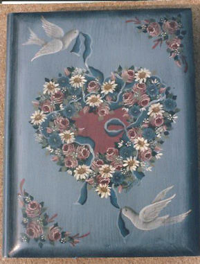 Victorian Heart Wreath with Doves - Charles Johnson