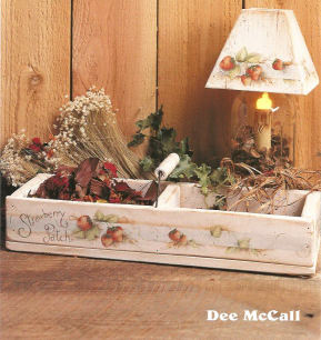 Strawberries Jar Shade & Long Box - Dee McCall