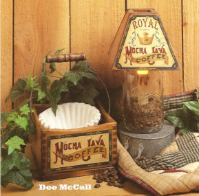 Mocha Java Jar Shade & Square Box - Dee McCall