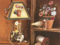 Button Flowers Jar Shade & Clay Pot - Dee McCall