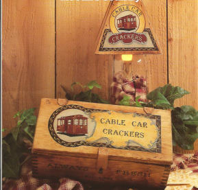Cable Car Crackers Jar Shade & Box - Dee McCall