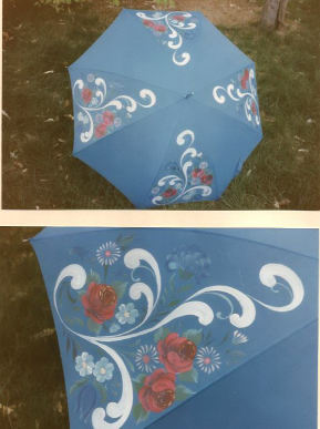 Bavarian Style Floral Umbrella - Noella