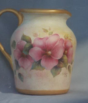 Pink Blossom Crock - Sue Pruett