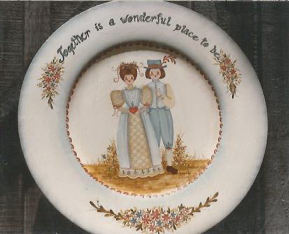 Folk Art Couple - Jane Roe