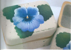 Pansy on Large Treasure Box - Mary Steingesser
