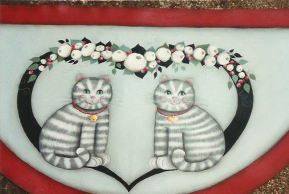 Kitty Floor Cloth - Della Wetterman