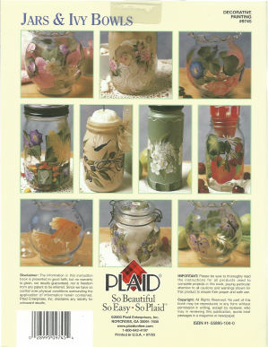 One Stroke Creative Jars and Ivy Bowls - Donna Dewberry - OOP