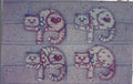 Twiggy Cat Stripes and Hearts - Jean Myers