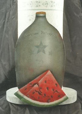 Crock & Watermelon Paper Towel Holder - Joan Wilding